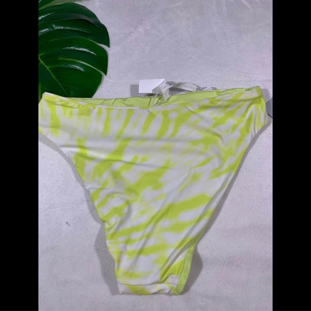 NWT Seafolly Beach Break High Waist Bikini Bottoms in Limeade [‎ 10 US] - Picture 5 of 8